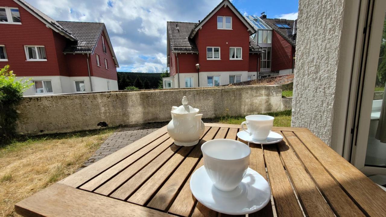 Wohlfühl-Ferienwohnung mit Tiefgarage im Grünen Oberhof  Exterior foto